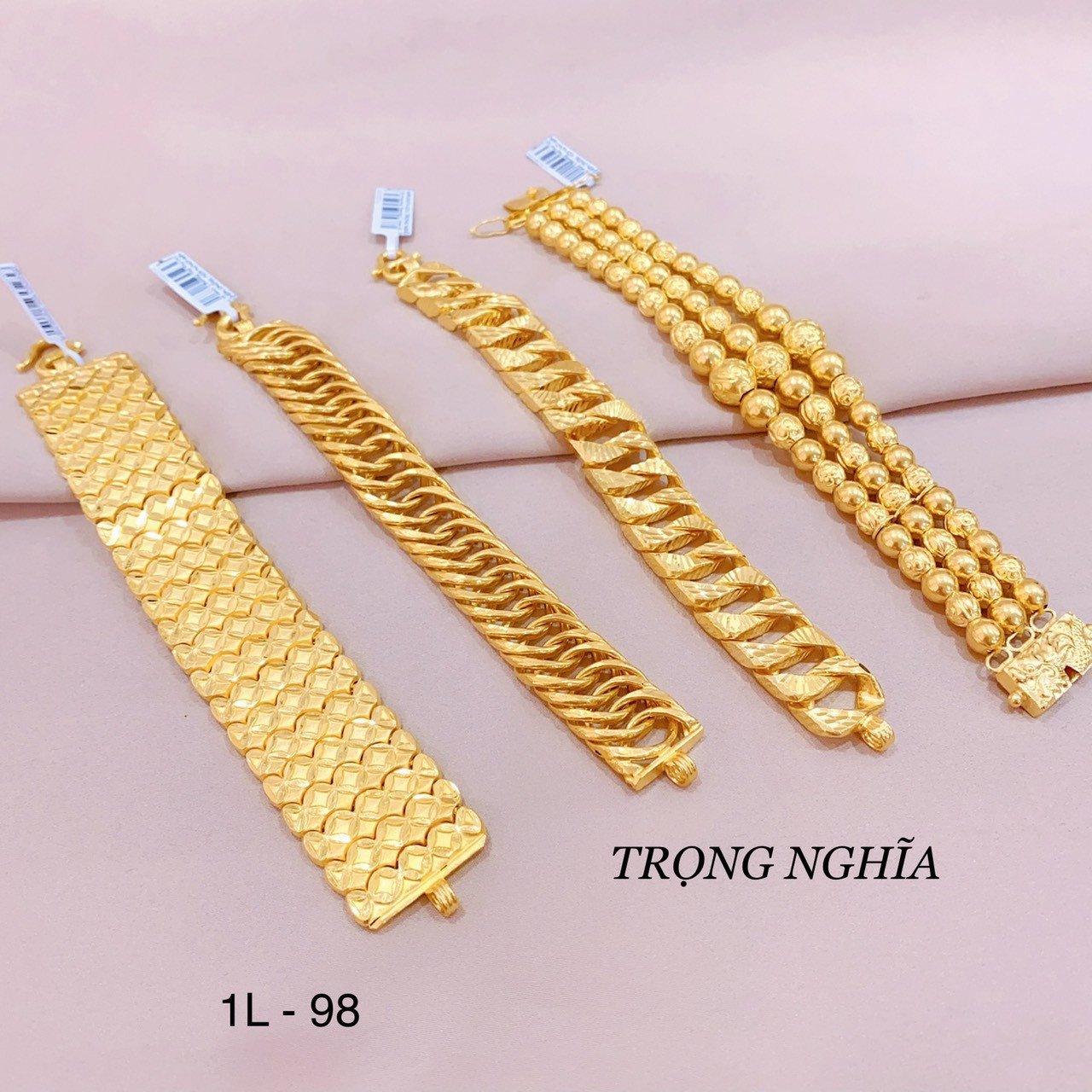 Lắc tay vàng nam 24K thiết kế sang trọng thời thượng, giá trị bền vững