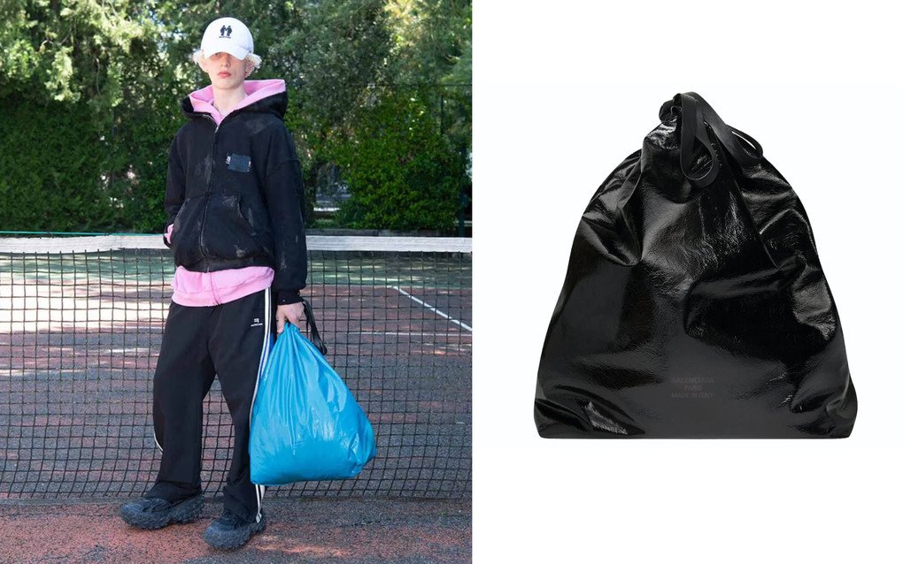 Mẫu "túi rác" Balenciaga gây sốc, một ví dụ khác về phụ kiện Balenciaga giá trị cao nhưng mang hình dáng quen thuộc.