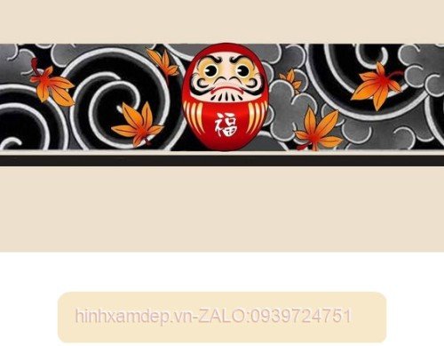 Mẫu xăm vòng tay Daruma Nhật cổ mang ý nghĩa kiên trì, bền bỉ
