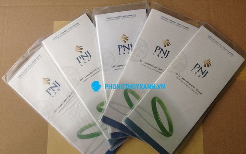 Phiếu kiểm định vòng tay hổ phách của PNJ