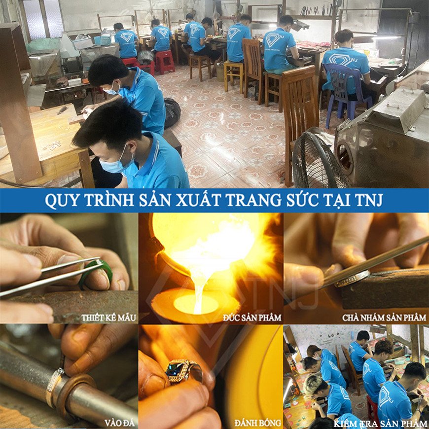 Quy trình sản xuất trang sức lắc tay bản to