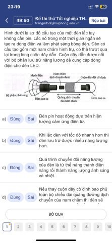 sơ đồ cấu tạo chi tiết của một đèn lắc tay không cần pin, minh họa các bộ phận chính