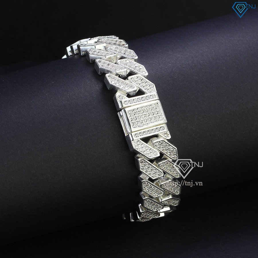 Thiết kế mắt xích Cuban bạc nam