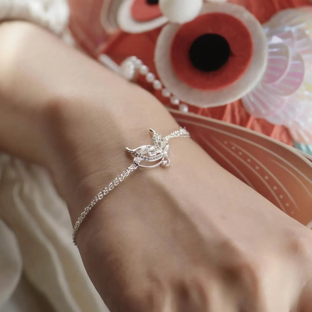 Thiết kế vòng tay nữ bạc KaT Jewelry tối giản
