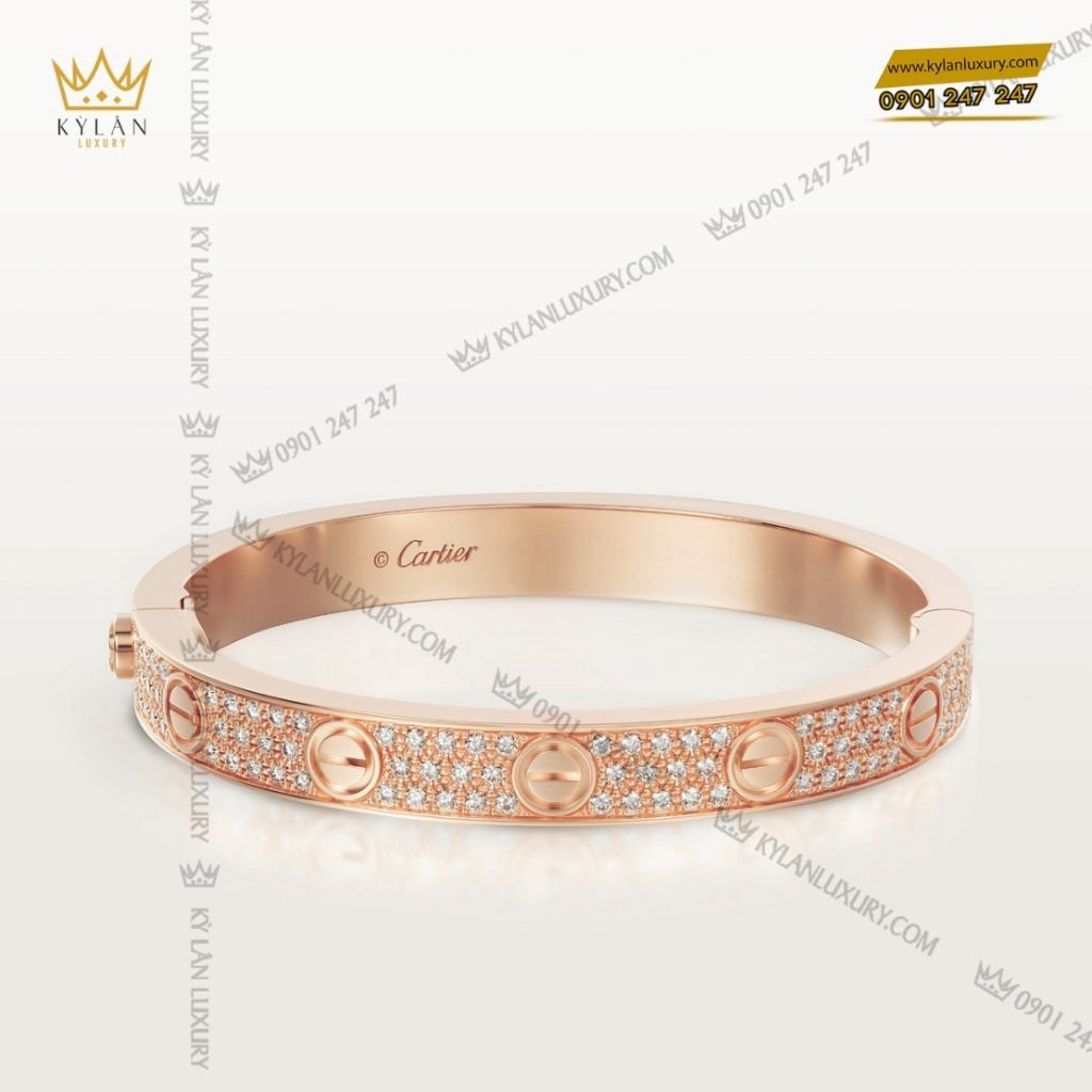 Thiết kế vòng tay vàng hồng Cartier sang trọng và nữ tính