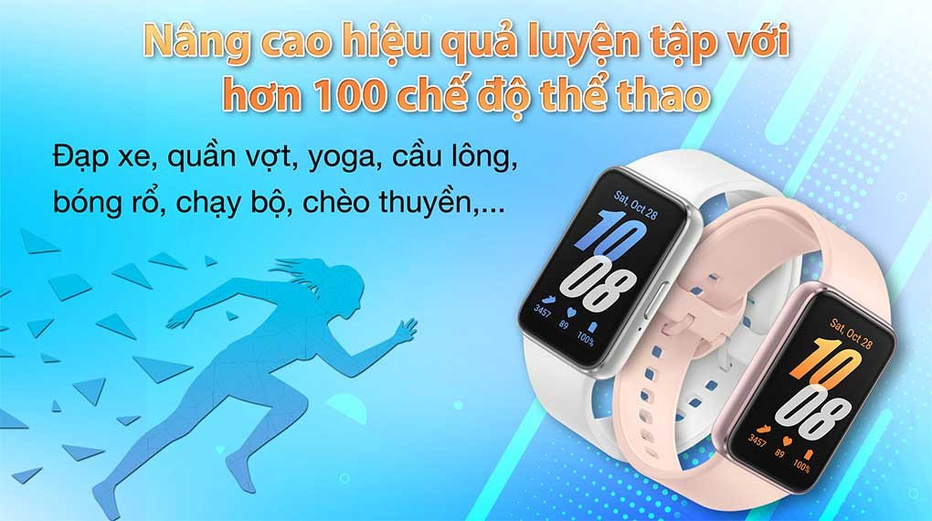 Tính năng hỗ trợ tập luyện của vòng tay thông minh Samsung Galaxy Fit3