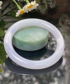 Vòng tay cẩm thạch xanh lý tự nhiên
