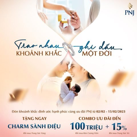 Vòng tay cặp đôi tình yêu PNJ biểu tượng gắn kết hạnh phúc