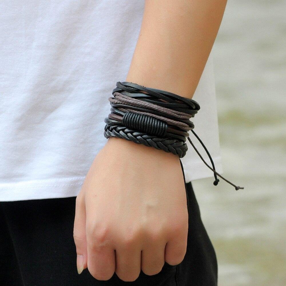 Vòng tay da thắt nút độc đáo, phong cách thời thượng dành cho người yêu phụ kiện handmade