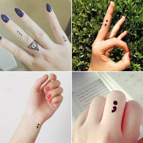 Vòng tay dấu chấm phẩy biểu tượng