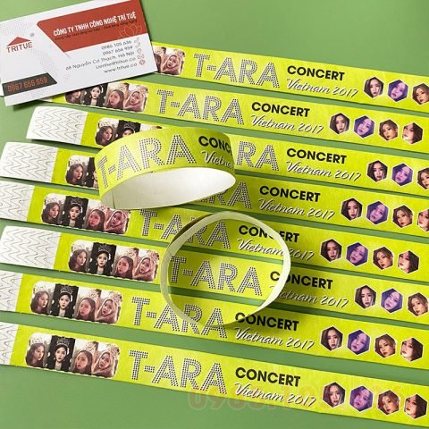 Vòng tay giấy concert màu sắc, biểu tượng sự kiện âm nhạc