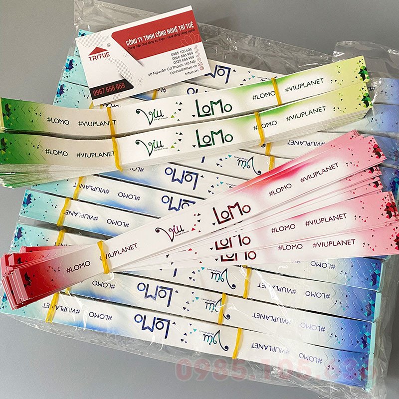Vòng tay giấy Tyvek màu xanh dương cho sự kiện LOMO