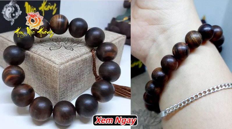 Vòng tay gỗ bách xanh chìm nước tự nhiên, giá tốt