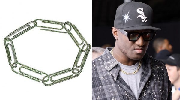 Vòng tay kẹp giấy sang trọng từ vàng 18K nạm kim cương của Jacob &amp; Co, một phụ kiện thời trang cao cấp