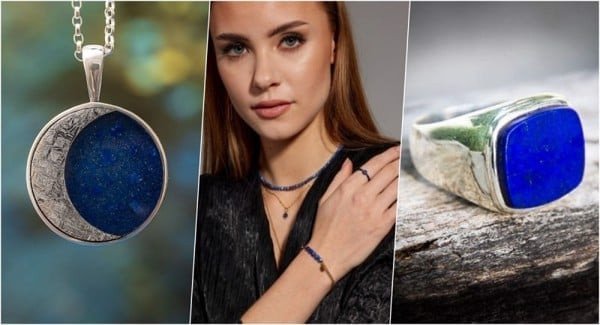 Vòng tay Lapis Lazuli xanh đậm