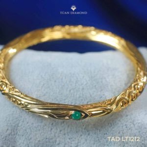 vòng tay Na Tra vàng 18K thiết kế Càn Khôn Quyền