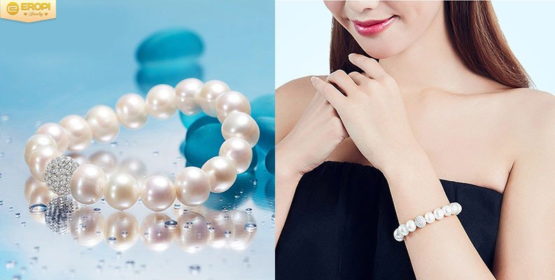 Vòng tay ngọc trai cao cấp, phụ kiện kinh điển cho phái đẹp.