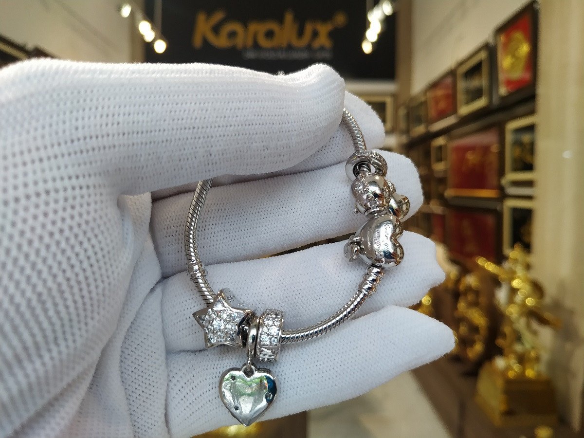 Vòng tay Pandora đã qua sử dụng được làm mới bằng phương pháp mạ platin tại Đà Nẵng