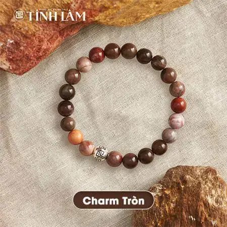 Vòng tay phong thuỷ gỗ hóa thạch tự nhiên