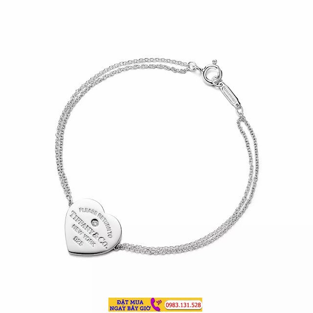 Vòng tay Tiffany Return to Tiffany Heart Double Chain Bracelet hai dây