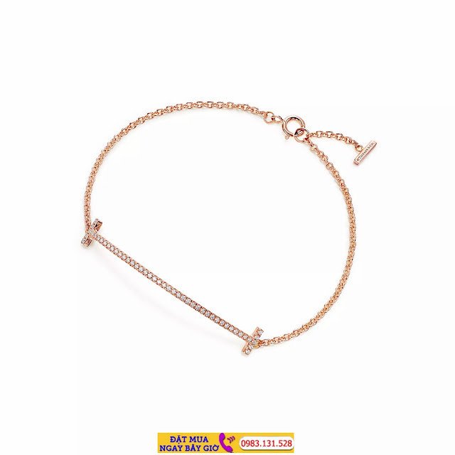 Vòng tay Tiffany T Smile Bracelet bạc