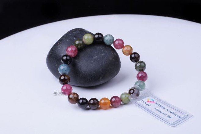 Vòng tay Tourmaline đa sắc