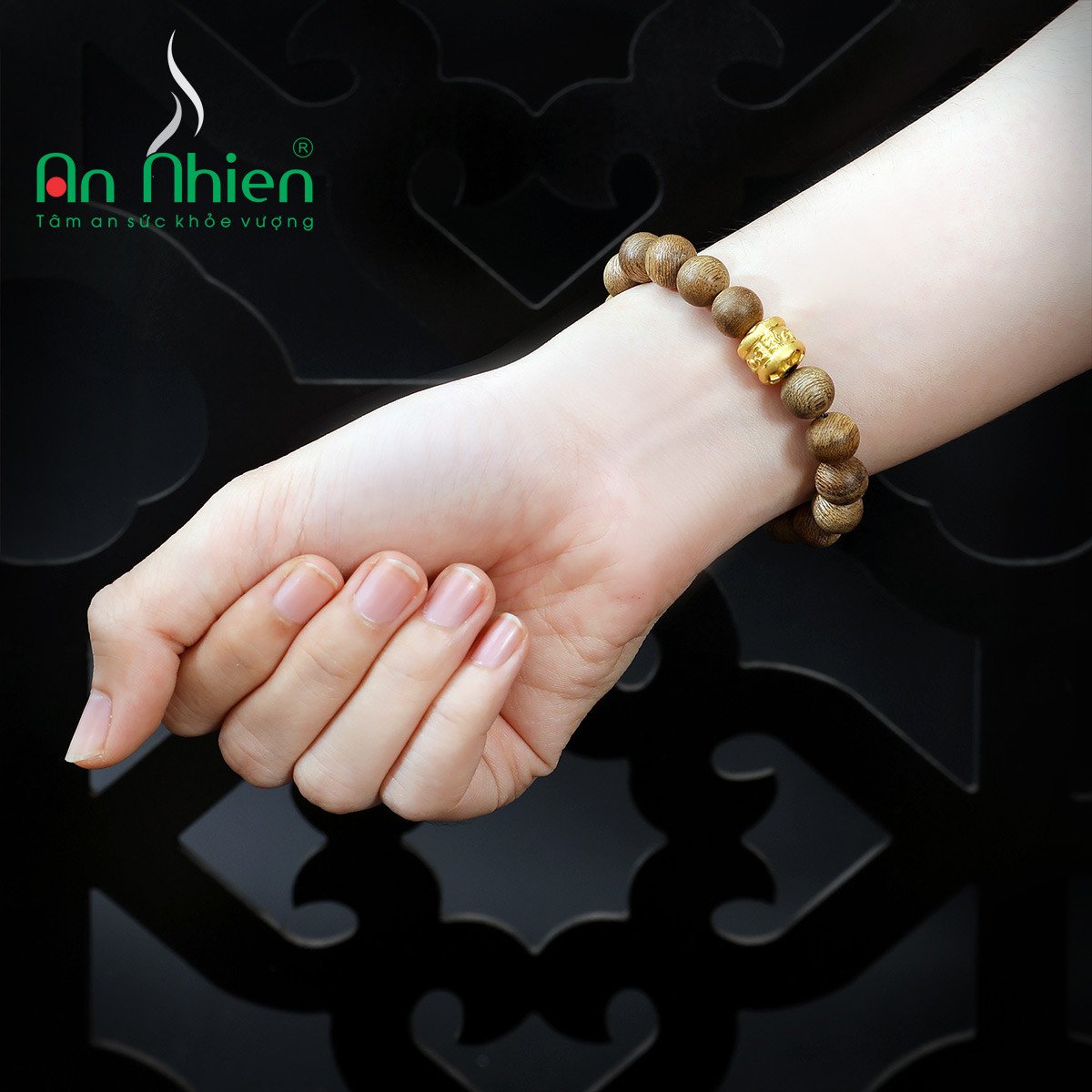 Vòng tay trầm hương bọc vàng 18k ý nghĩa phong thủy