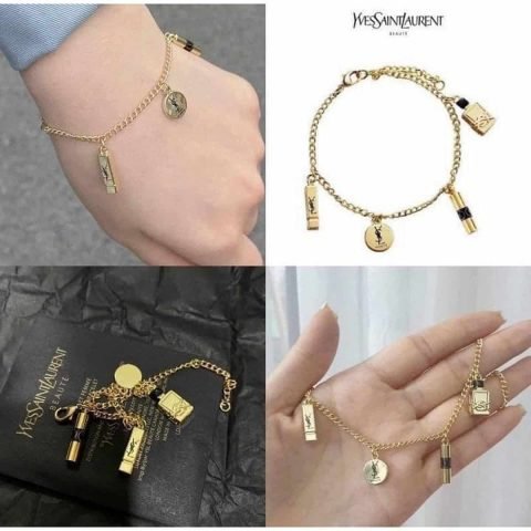 Vòng tay YSL nữ vàng ánh kim sang trọng