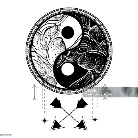 Hình Ảnh Cho Hình Xăm Âm Dương: