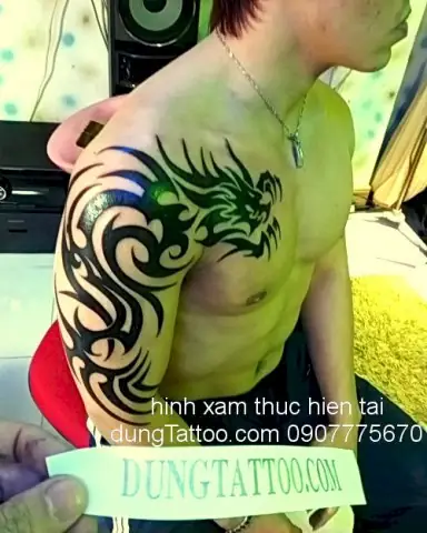 Hình Ảnh Cho Giá Hình Xăm Rồng Cánh Tay: