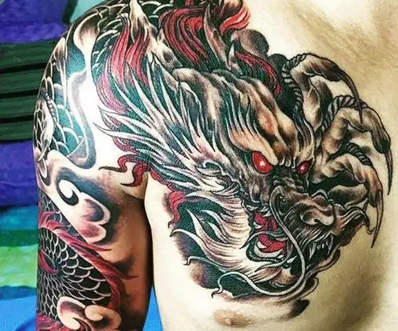 Hình Ảnh Cho Giá Hình Xăm Rồng Cánh Tay: