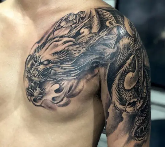 Hình Ảnh Cho Giá Hình Xăm Rồng Cánh Tay: