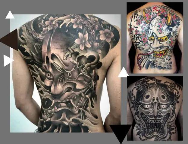 Hình Xăm Mặt Quỷ Kín Lưng