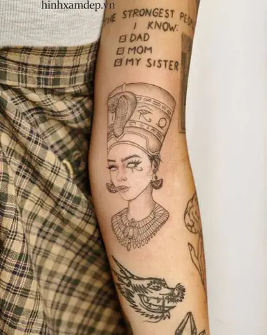 Xäm Hã¬nh Ná»¯ Hoã Ng Nefertiti Ai Cáº­p?