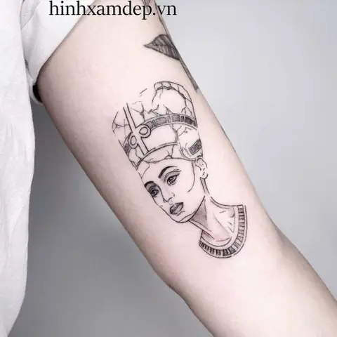 Xäm Hã¬nh Ná»¯ Hoã Ng Nefertiti Ai Cáº­p?