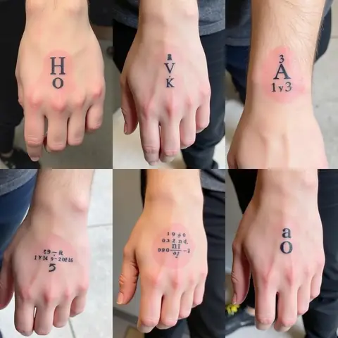 Hình Xăm Mini Chữ Và Số Ý Nghĩa