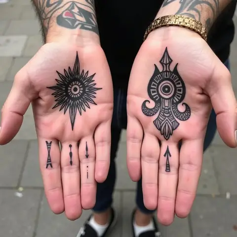 Hình Xăm Mini Phong Cách Tribal Độc Đáo