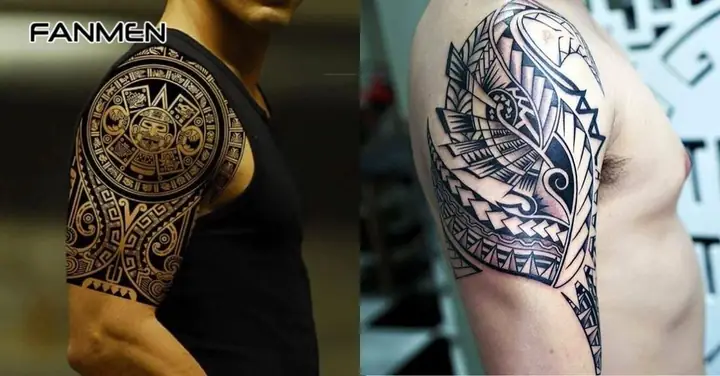 Hình Xăm Hoa Văn Bắp Tay Phong Cách Maori