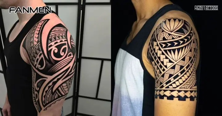 Hình Xăm Hoa Văn Bắp Tay Phong Cách Maori