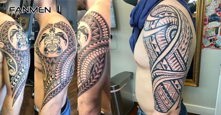 Hình Xăm Hoa Văn Bắp Tay Phong Cách Maori