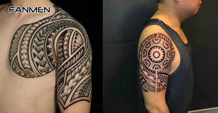 Hình Xăm Hoa Văn Bắp Tay Phong Cách Maori