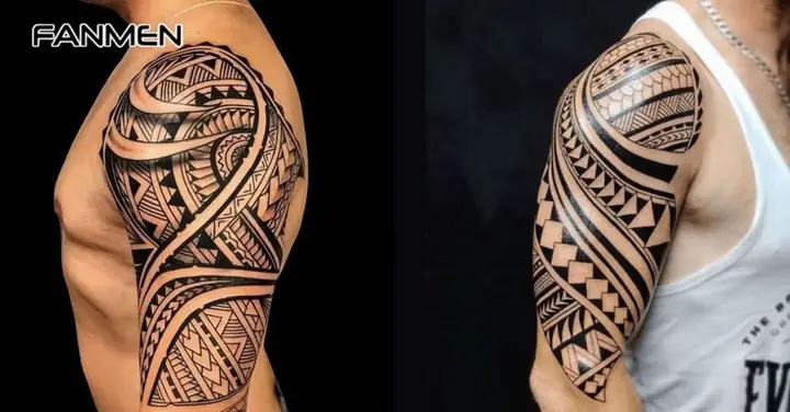 Hình Xăm Hoa Văn Bắp Tay Phong Cách Maori
