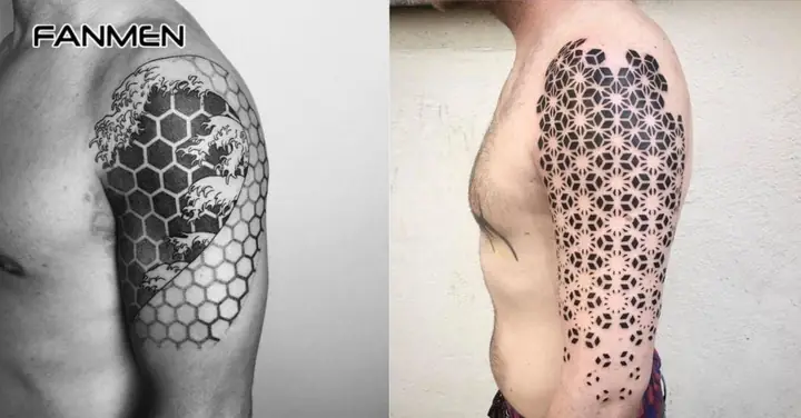 Hình Xăm Hoa Văn Bắp Tay Hình Học (geometric)