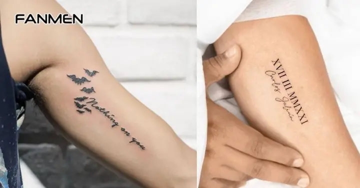 Hình Xăm Chữ Ở Bắp Tay Nam