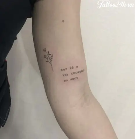 Hình Xăm Chữ Ý Nghĩa Bắp Tay