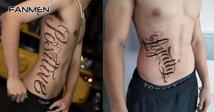 Hình Xăm Chữ Ở Hông Cho Nam