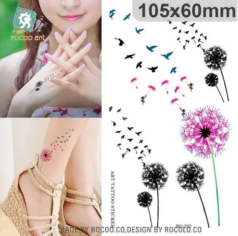 Hình Ảnh Cho Hình Xăm Bồ Công Anh Ở Cổ Chân: