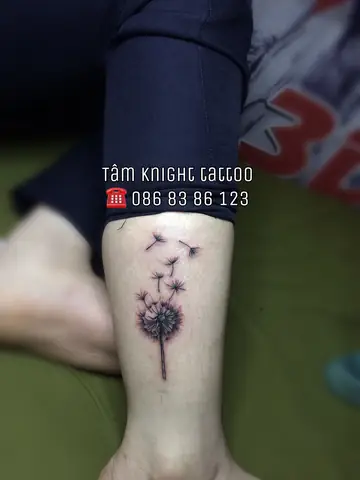 Hình Ảnh Cho Hình Xăm Bồ Công Anh Ở Cổ Chân:
