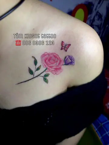 Hình Ảnh Cho Hình Xăm Bông Hoa Hồng Mini: Hình Ảnh Cho Hình Xăm Bông Hoa Hồng Mini: