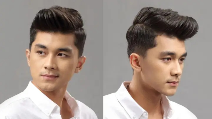 Kiểu Pompadour Hất Dựng Mái Kiểu Pompadour Hất Dựng Mái